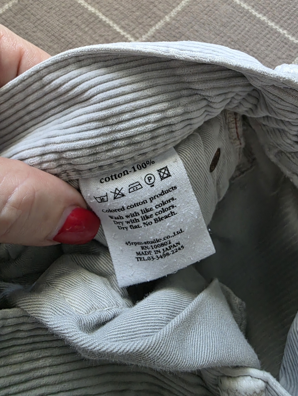 45Rpm Corduroy Pants Made In Japan - Picture 8 of 16